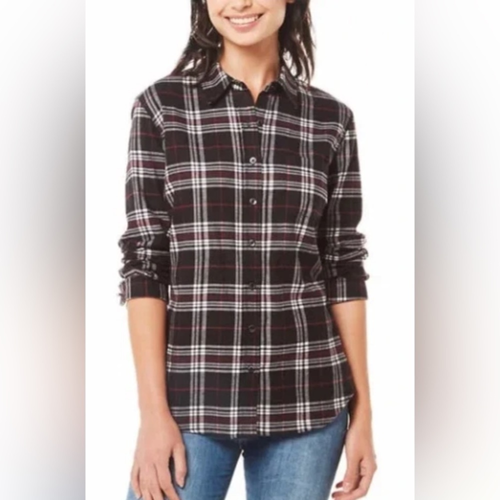 Original Weatherproof Vintage Button Down Plaid Flannel Shirt Size L. Cabincore - Picture 8 of 8